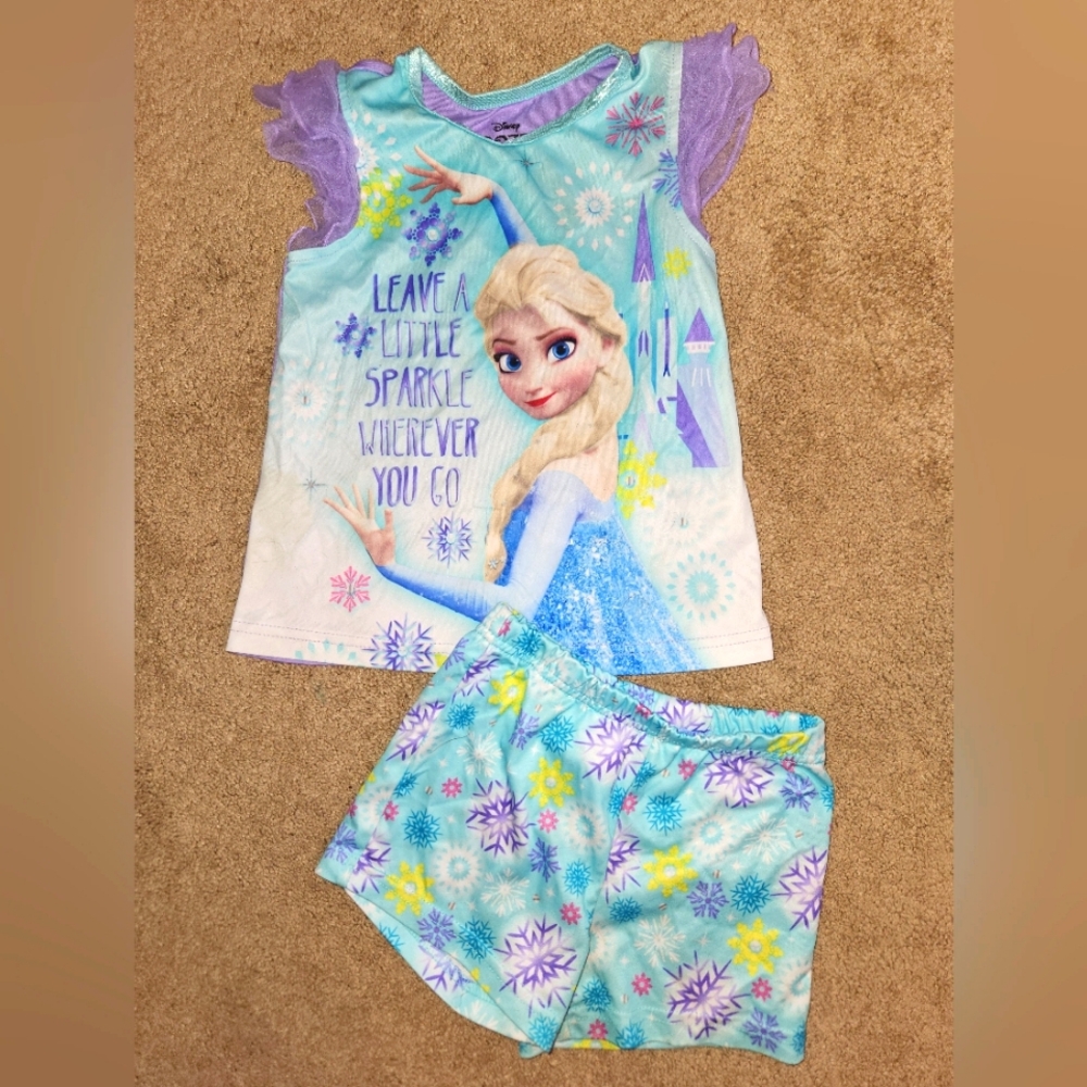Girls 2-piece Frozen PJ set 5